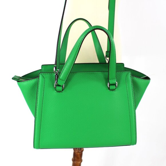 Michael Kors Freya Pebbled Leather Palm Small Shoulder Bag Satchel Handbag NEW - Picture 6 of 7